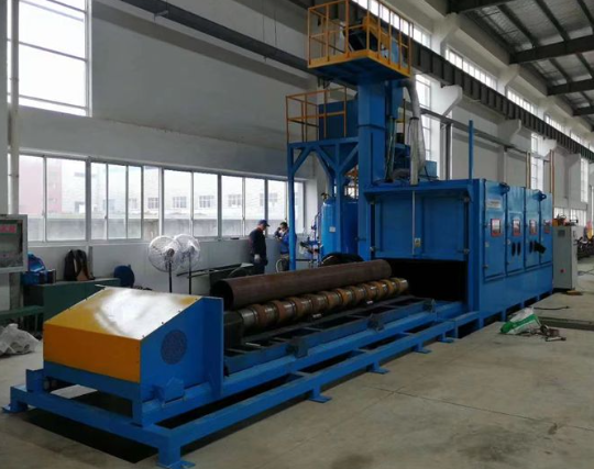 海口喷砂机在管道除锈中的现场施工应用